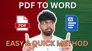 How to Convert PDF to Word | Easy Method Step by Step (2025)
