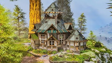 How To Build an All-in-One Forest Hut Starter Base in ARK: Survival Ascended