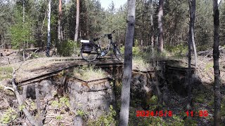 ГСВГ. Колейный мост у Танковой директрисы  на Хайдеховском полигоне 8.05.2024