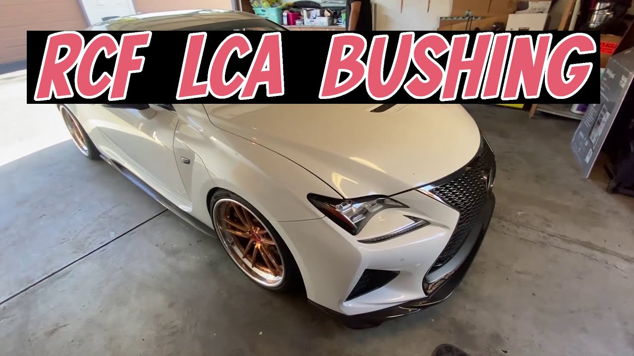 Installing Lexus RCF Lower Control Arm Bushing Figs Engineering YouTube