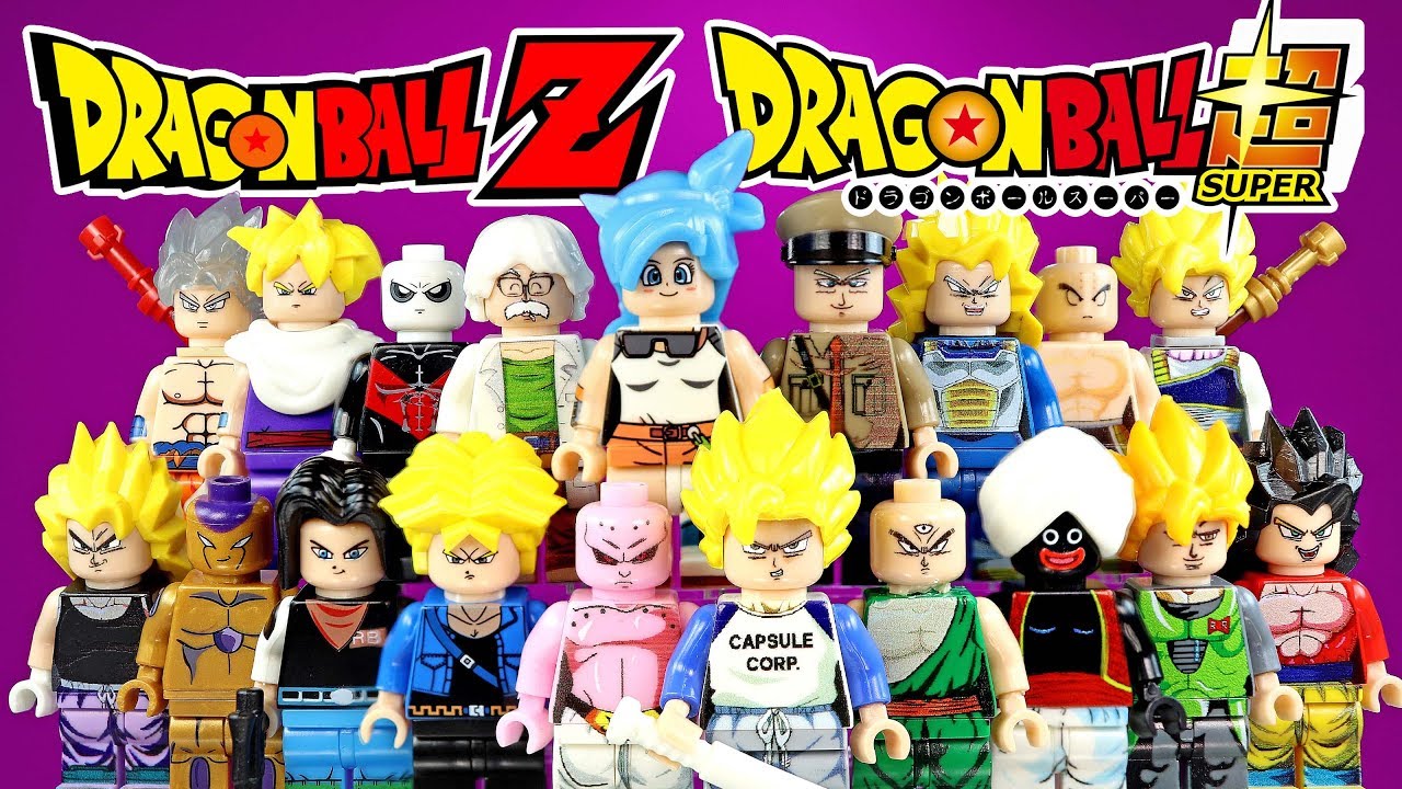 Dragon Ball Super & Dragon Ball Z Goku Trunks Gohan Frieza Super Saiyan  Unofficial LEGO Minifigures 