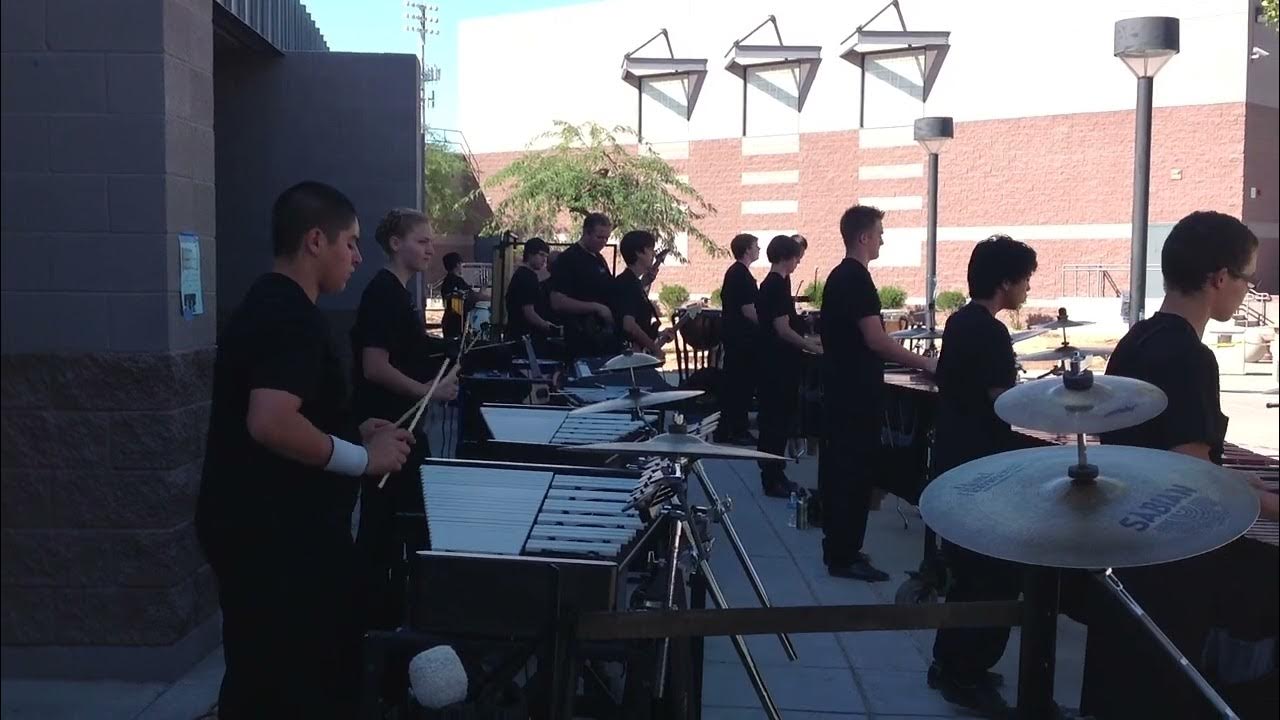 Dobson Marching Band Pit warmup 2012 YouTube
