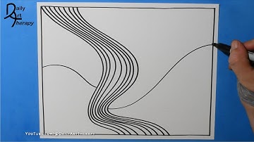 Daily Line Illusion #9 / June 2023 / MegaTastic 3D Abstract Pattern / Satisfying & Relaxing