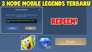 3 KODE REDEEM MOBILE LEGENDS TERBARU | KODE REDEEM ML HARI INI NOVEMBER 2025