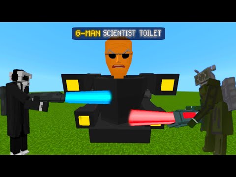 Skibidi Toilet v19.1 by TELURMAN ADDON Update in Minecraft Pe