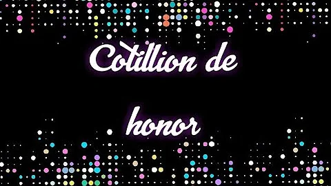 Cotillion de honor| cotillion dance | modern cotil...