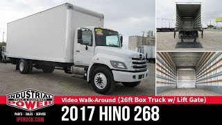 2017 HINO 268 26ft Box Truck w/ Lift Gate | Dallas Used Box Trucks For Sale
