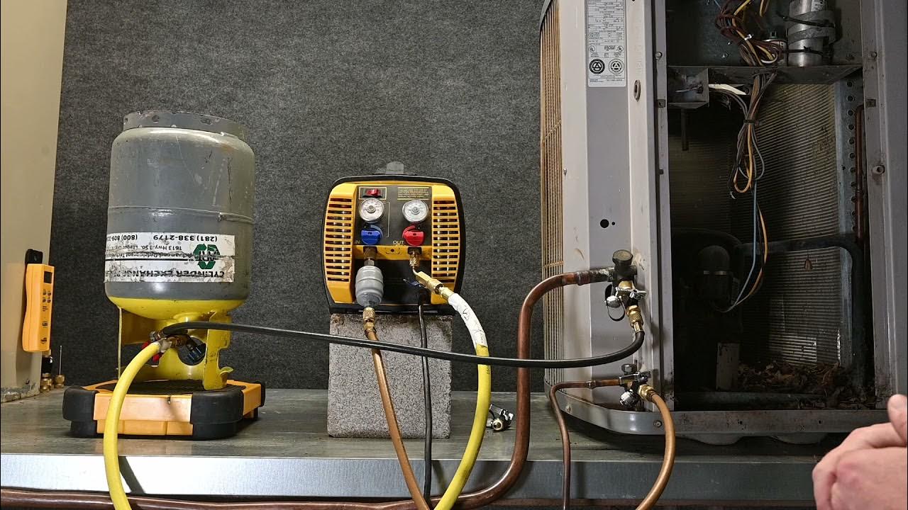 HVAC 132 liquid recovery method "high speed" YouTube