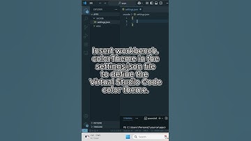 How to Change Visual Studio Code Theme using Configuration File #tips #vscode #tutorial #windows