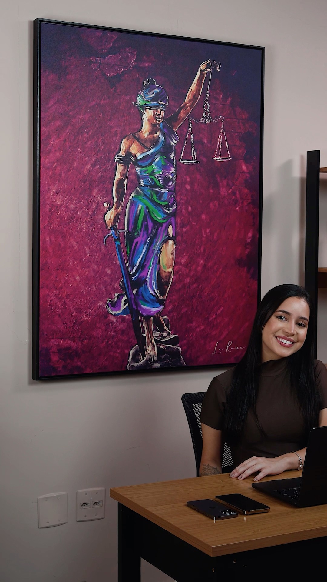Vídeo de Quadro Deusa Themis