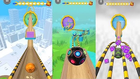 GOING BALLS PORTAL RUN 1 VS PORTAL RUN 2 SPEED RUN ANDROID MOBILE GAMEPLAY IOS GAMEPLAY #androidgame