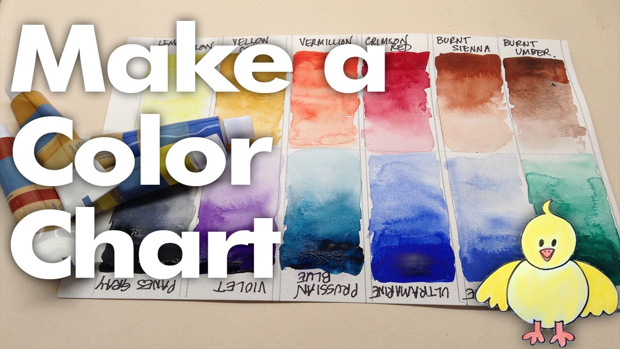 Watercolor Color Chart