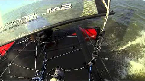Flying Phantom Foiling Gybe