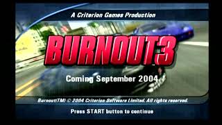 Burnout 3 Demo Disk!  Gameplay   Commentary