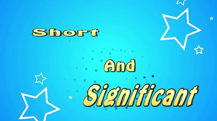 Short & Significant- Robert Weimer