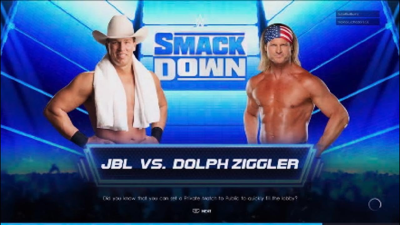 JBL VS DOLPH ZIGGLER WWE 2k22 online matches highlights YouTube