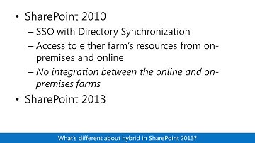 Overview of Hybrid for SharePoint Server 2013 and Office 365 Pro