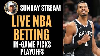 NBA Live Betting! Sunday In-Game Picks &amp; Player Props Predictions Today! 4/19/26
