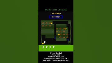 Mr. Do! - 1983 - Atari 2600 ( Atari VCS ) ( Shorts ) #games #atari #atari2600 #atarivcs #retrogames