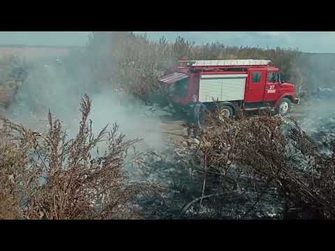 У Циблях рятувальники гасили пожежу близько п’яти годин: відео з місця загорання