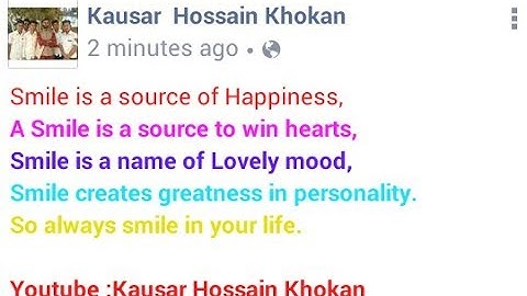 How To Update/Write Colorful Status With Colorful Text On Facebook.|| All Colors Supported ||