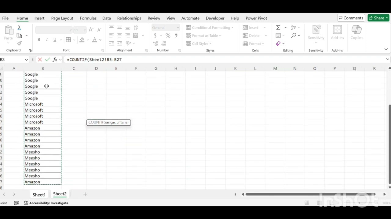 Excel COUNTIF Formula Explained | Count Specific Values in Excel Easily | Excel for Beginners