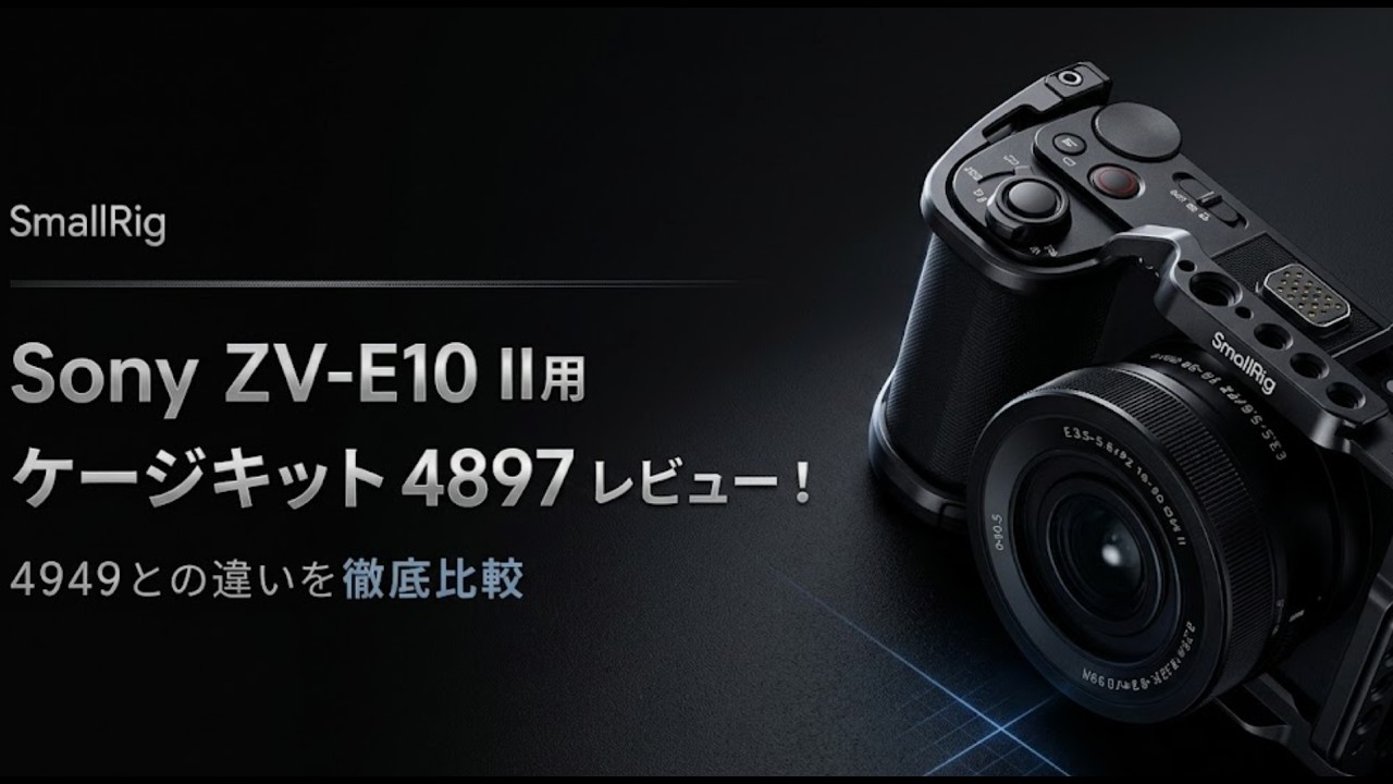 SmallRigã‚±ãƒ¼ã‚¸4897å¾¹åº•ãƒ¬ãƒ“ãƒ¥ãƒ¼ï¼ä¸Šä½ãƒ¢ãƒ‡ãƒ«4949ã¨æ¯”è¼ƒã—ã¦ã©ã£ã¡ã‚’è²·ã†ã¹ãï¼Ÿ#SmallRig #ZVE10II #SonyZVE10II #ã‚«ãƒ¡ãƒ©ã‚±ãƒ¼ã‚¸ #Vlogæ©Ÿæ