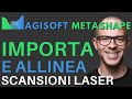 Agisoft metashape  importa nuvole di punti da scansioni laser terrestri