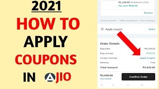 Ajio online shopping 2021,  How do I use a discount coupon on AJIO | ajio me coupon apply kaise kare screenshot 3