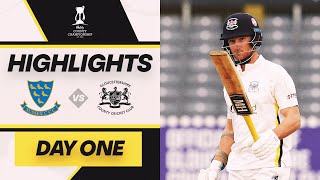 HIGHLIGHTS | Sussex v Gloucestershire | Day One | Three fifties help Glos secure two batting points