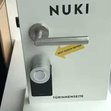 So *verblüffend einfach* funktioniert das elektronische Türschloss Nuki. Ein Smart Lock  - Mini Demo