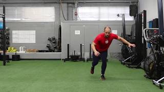 45 Degree Single Leg Bound And Stick