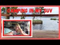 Camping in my converted suv by the lake vanlife suvcamping camping campinglife