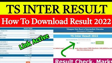 🔴Live TS INTER RESULT 2022 || ts inter exam result 2022 out || ts inter result 2022 kab aayega