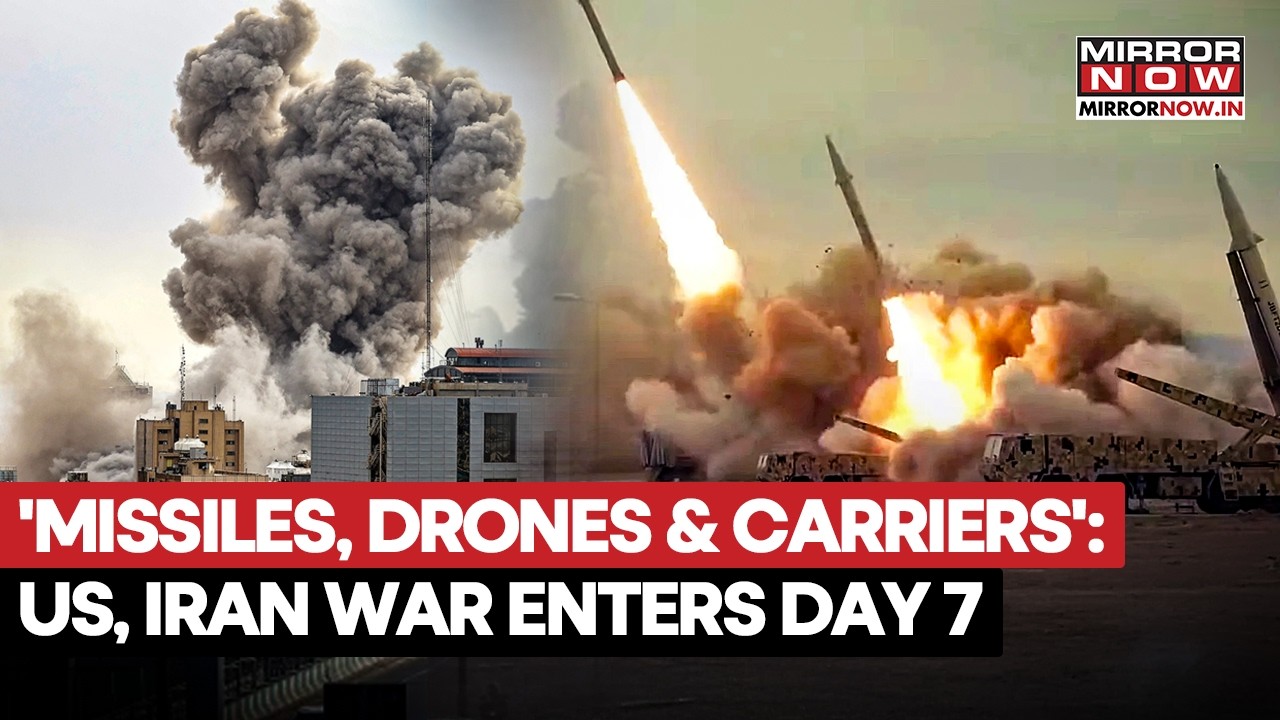 US-Iran War Day 7: Trump's Military Strikes Naval Drone Carrier, IRGC Claims Attack On USS Abraham