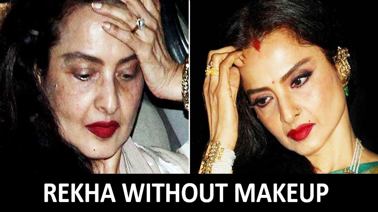 Evergreen Rekha Without Makeup ( MUST WATCH) Rekha Caught Without Makeup .....