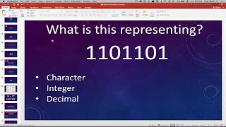 Intro to Computer Science - Lesson 3 - Binary Numbers