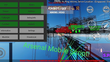 Arsenal GUI for Arceus X Mobile