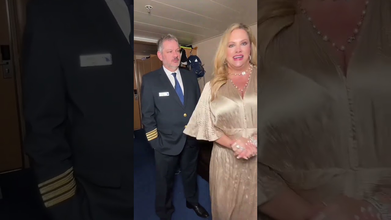 It is dressy night on the cruise ship and tonight was also the captain’s toast where we make a
