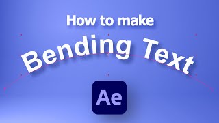 How to Bend Text in After Effects 2024 | Text on a curve