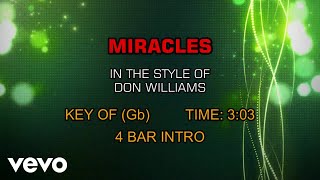 Video thumbnail of "Don Williams - Miracles (Karaoke)"