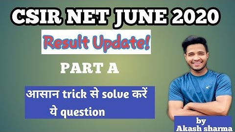 CSIR NET RESULT JUNE 2020 | CSIR NET JUNE 2020 Exam result | result of csir ugc net november 2020