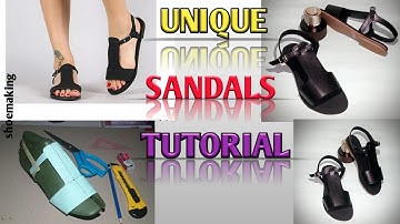 How to make this unique ladies sandals pattern #shoemaking #beginners