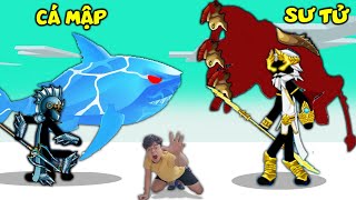 THẦN GOD TIA SÉT VỚI VUA BIỂN CẢ BÊN NÀO MẠNH NHẤT THẮNG TÊ TÊ CHƠI Stickman Giant