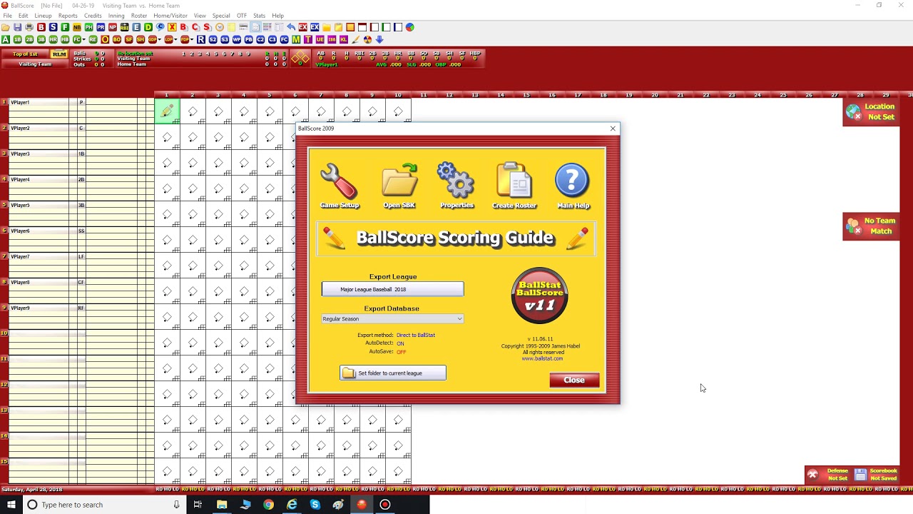 Ballscore Adding Rosters and Lineups Into Ballscore - YouTube