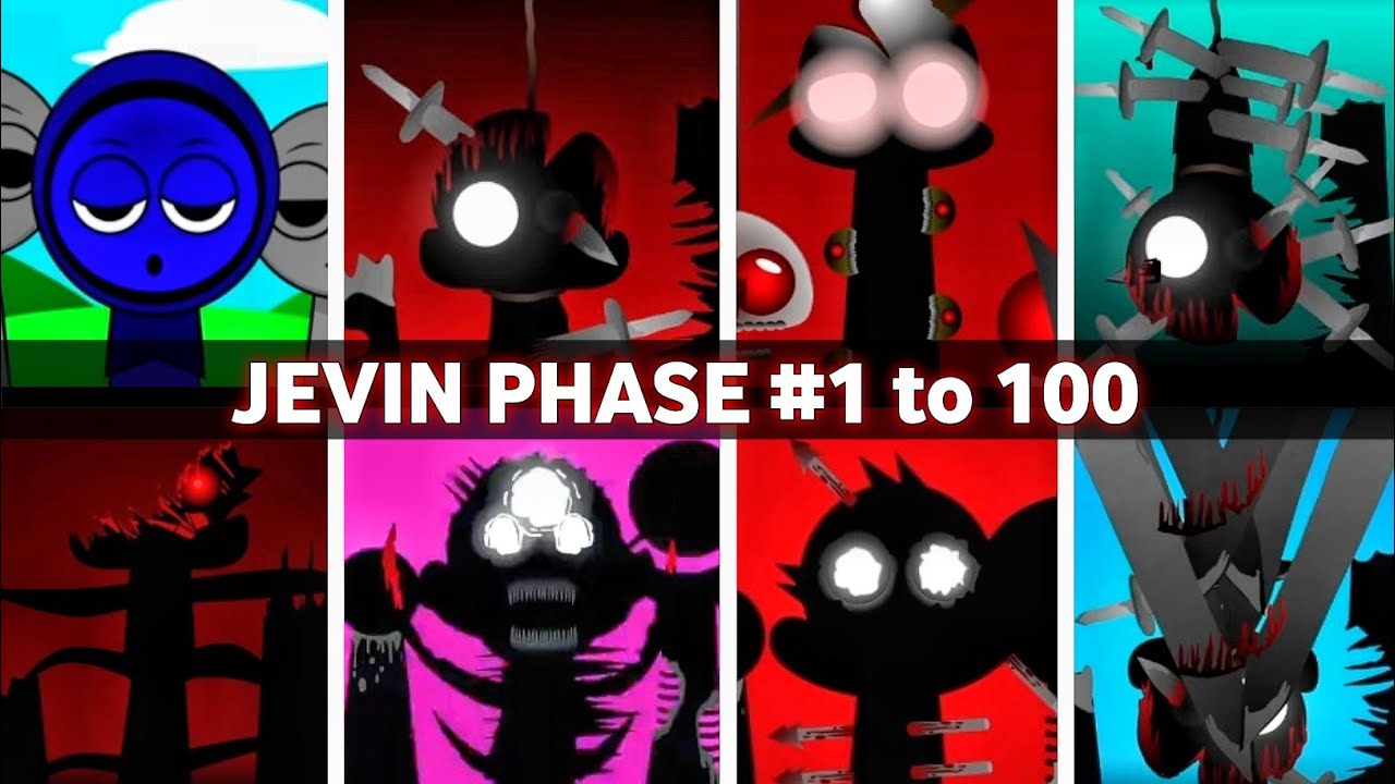 Incredibox - Sprunki phase 1 to 100 JEVIN in ALL Different Mods - YouTube