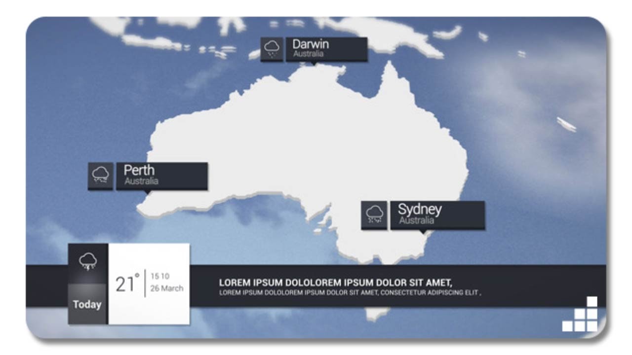 Weather Forecast Broadcast | After Effects template - YouTube