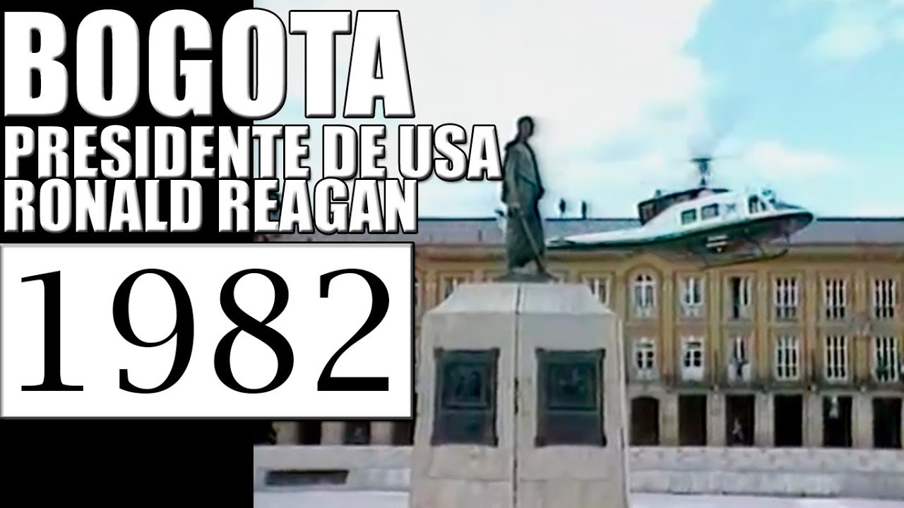 1982 PRESIDENTE DE USA RONALD REAGAN EN BOGOTA