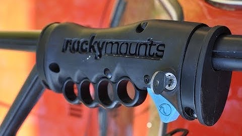 How to use a Thule lock core in a RockyMounts bike rack