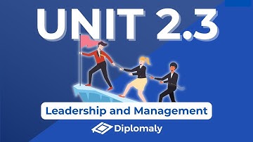 Unit 2.3: Leadership and Management - IB Business Management